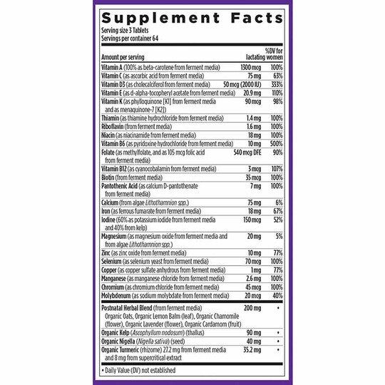 Perfect Postnatal Multivitamin, NCH